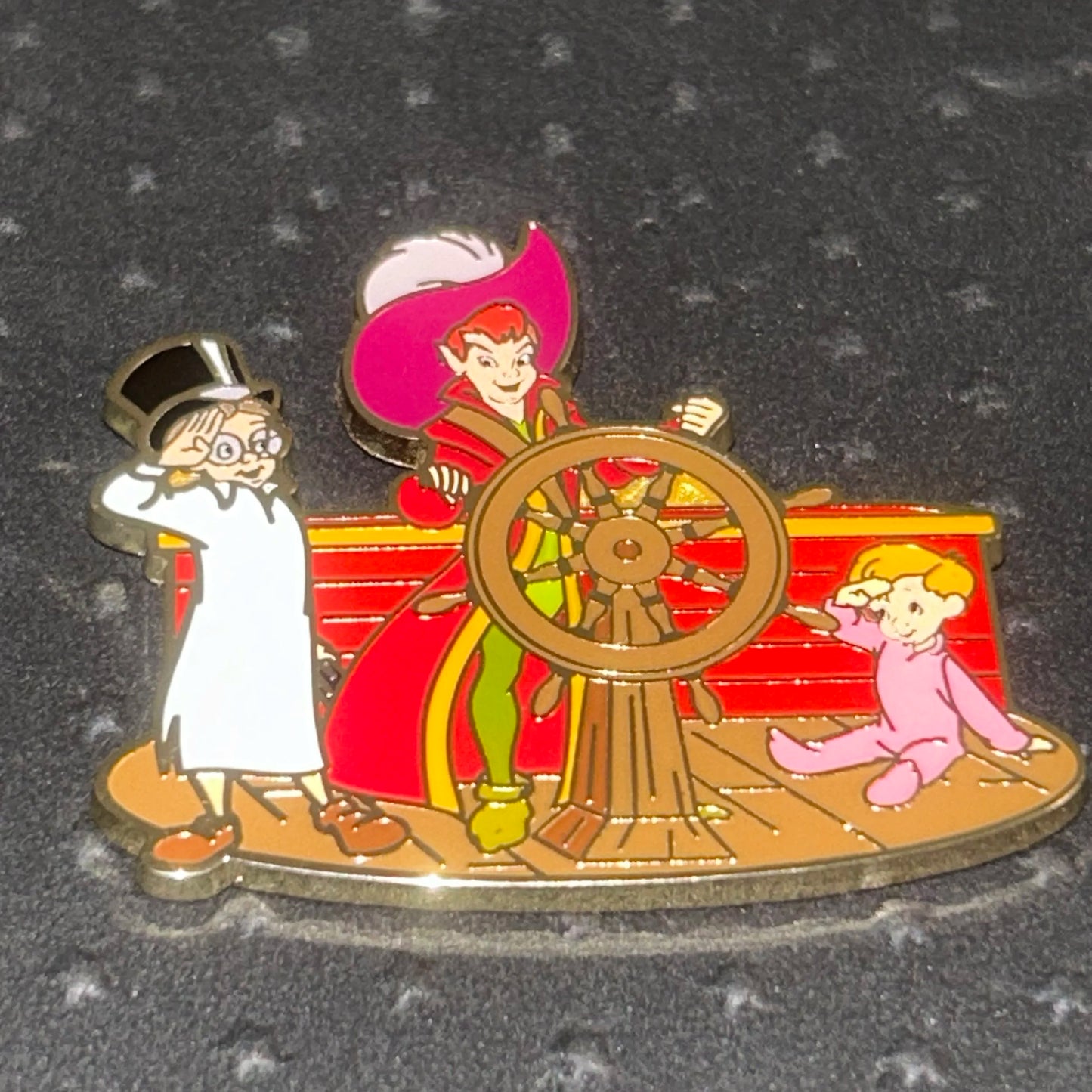 2022 - Peter Pan, John, and Michael Darling - Captain Hooks Ship - Disney Pin