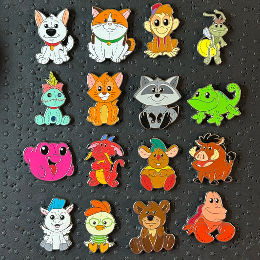 FULL SET - 16 Pins - Pixie Plush - Mystery Pin Series