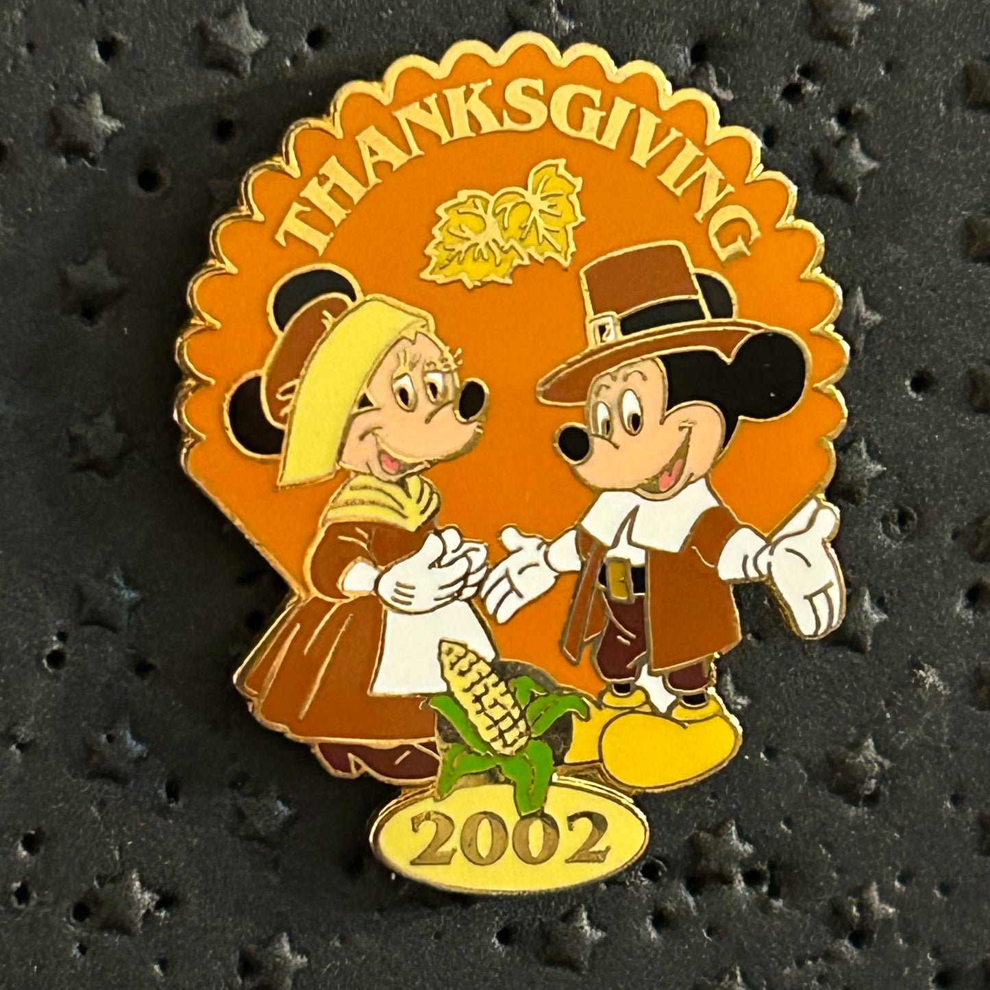 2002 - Mickey and Minnie Mouse - Thanksgiving - Cast Exclusive - Disney Pin