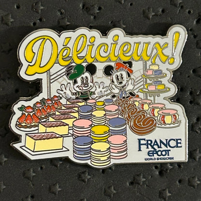 2024 - Mickey and Minnie Mouse - France - EPCOT - Bakery and Desserts - Disney Pin