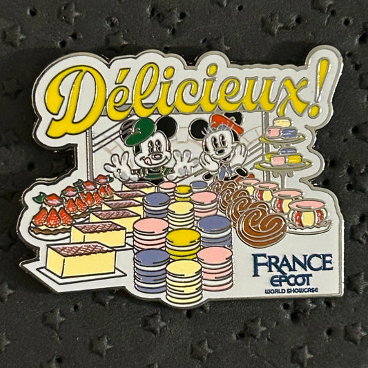 2024 - Mickey and Minnie Mouse - France - EPCOT - Bakery and Desserts - Disney Pin