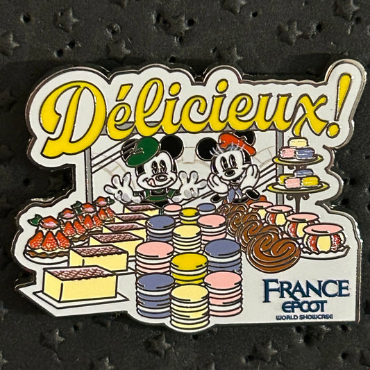 2024 - Mickey and Minnie Mouse - France - EPCOT - Bakery and Desserts - Disney Pin