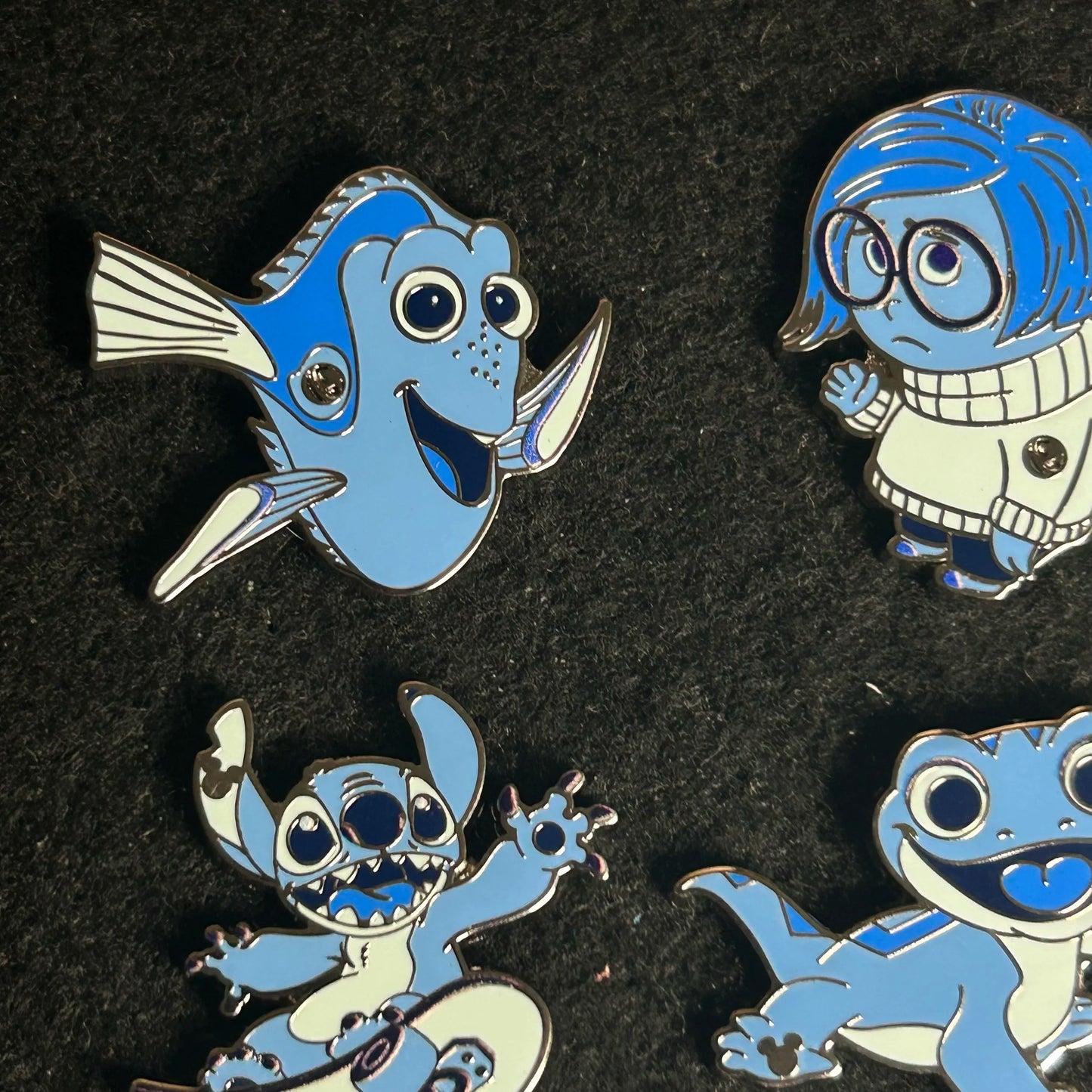 FULL SET - 2025 - Blue Series - Walt Disney World Resort - Hidden Disney - 6 Pins