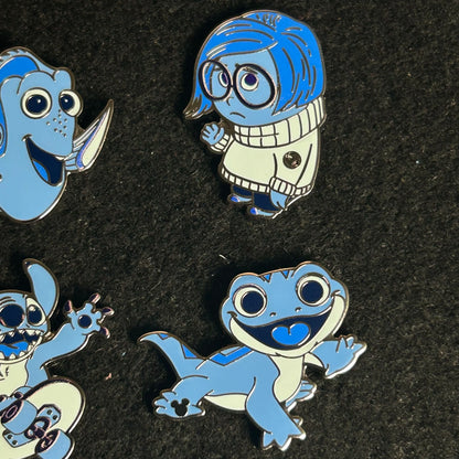 FULL SET - 2025 - Blue Series - Walt Disney World Resort - Hidden Disney - 6 Pins