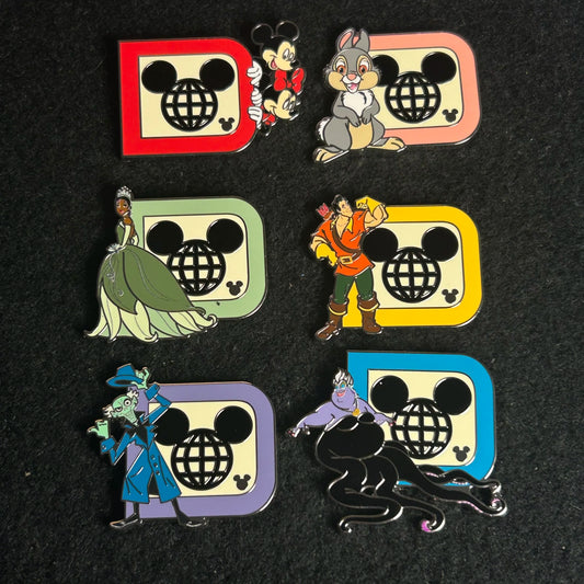 FULL SET - 2025 - 25 Years - WDW - D - Logo - HD - 6 Pins