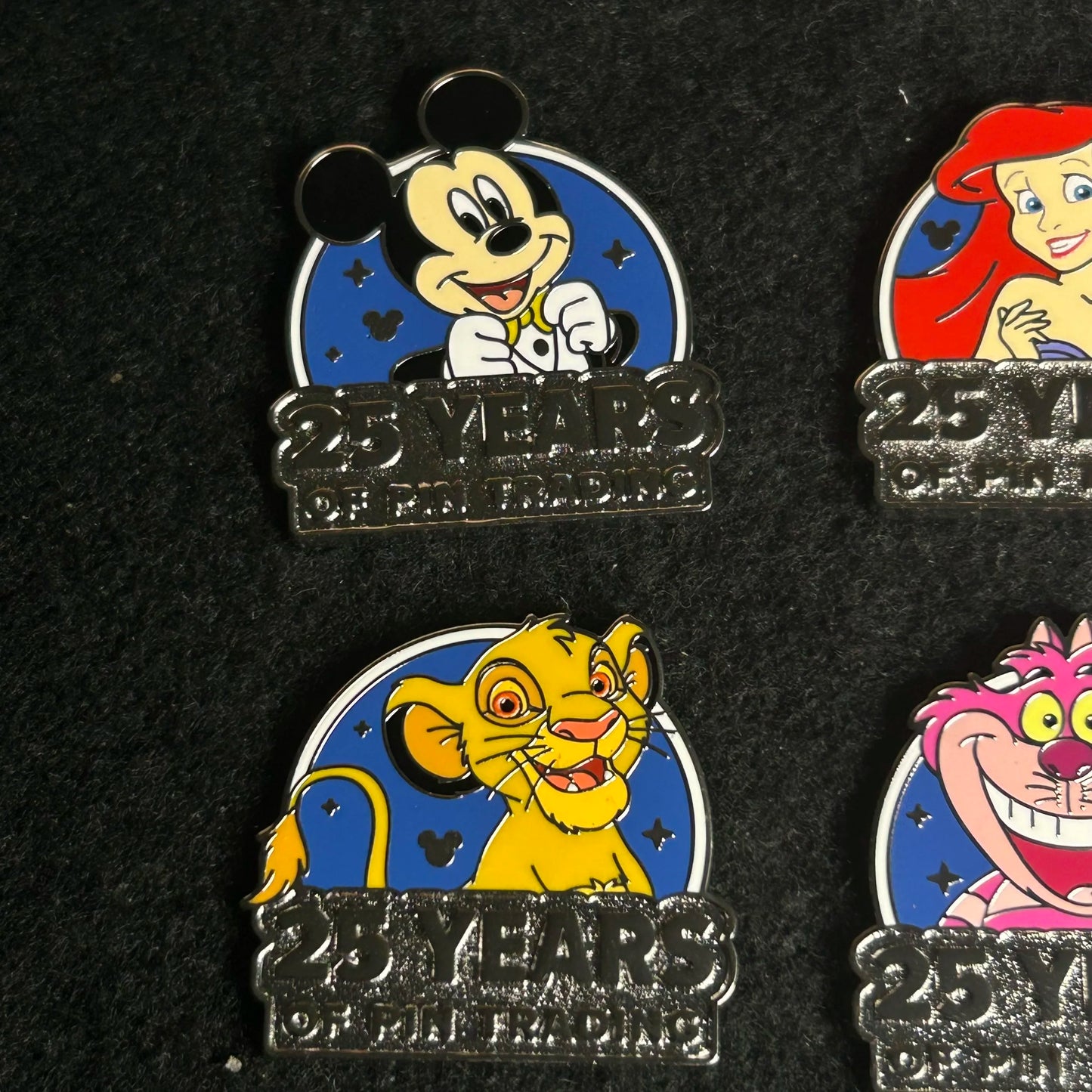 FULL SET - 2025 - 25 Years Of Pin Trading - WDW - HD - 6 Pins