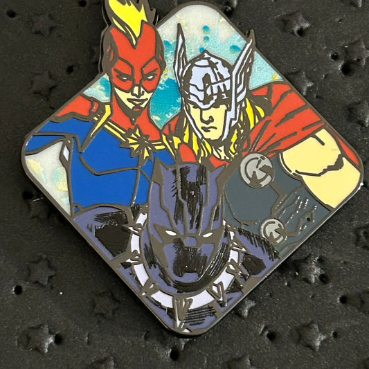 2024 - Thor, Black Panther, and Captain Marvel - Avengers - Disney Pin
