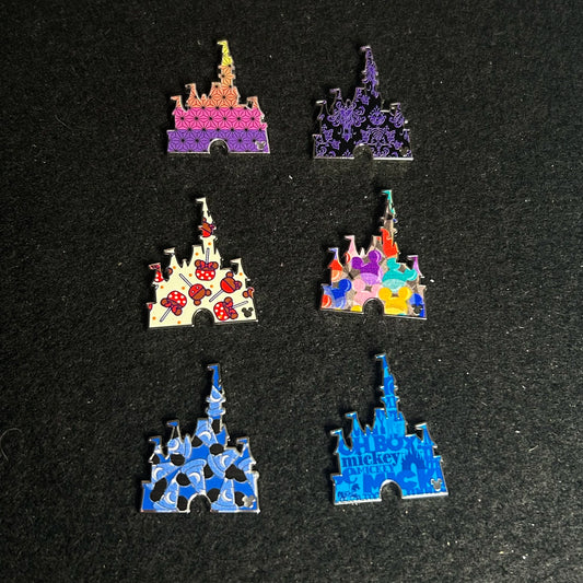 FULL SET - 2025 - Castle - 25 Years - HD - WDW - 6 Disney Pins