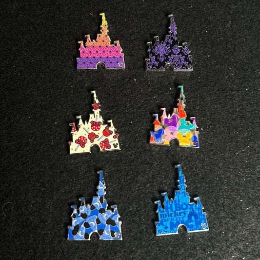 FULL SET - 2025 - Castle - 25 Years - HD - WDW - 6 Disney Pins
