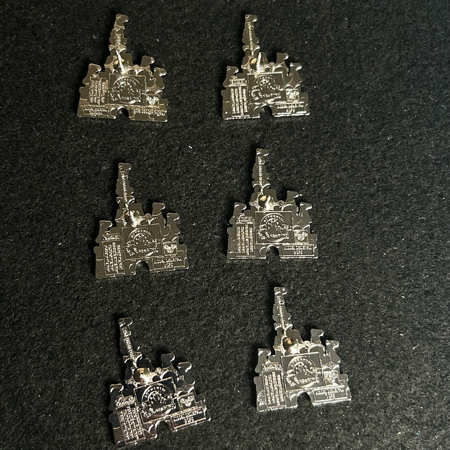 FULL SET - 2025 - Castle - 25 Years - HD - WDW - 6 Disney Pins