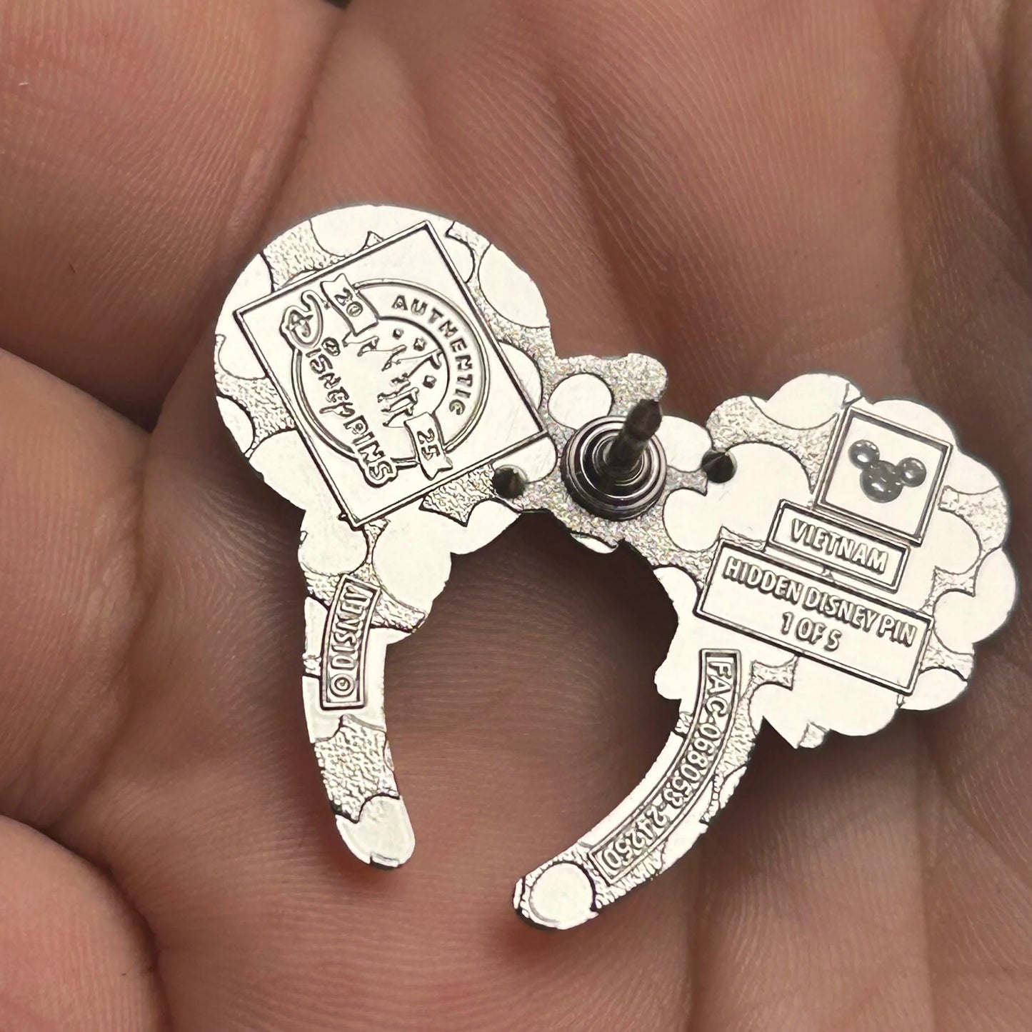 FULL SET - 2025 - Mickey Ears - Hidden Disney - Pins - With Super Chaser - 7 Pins