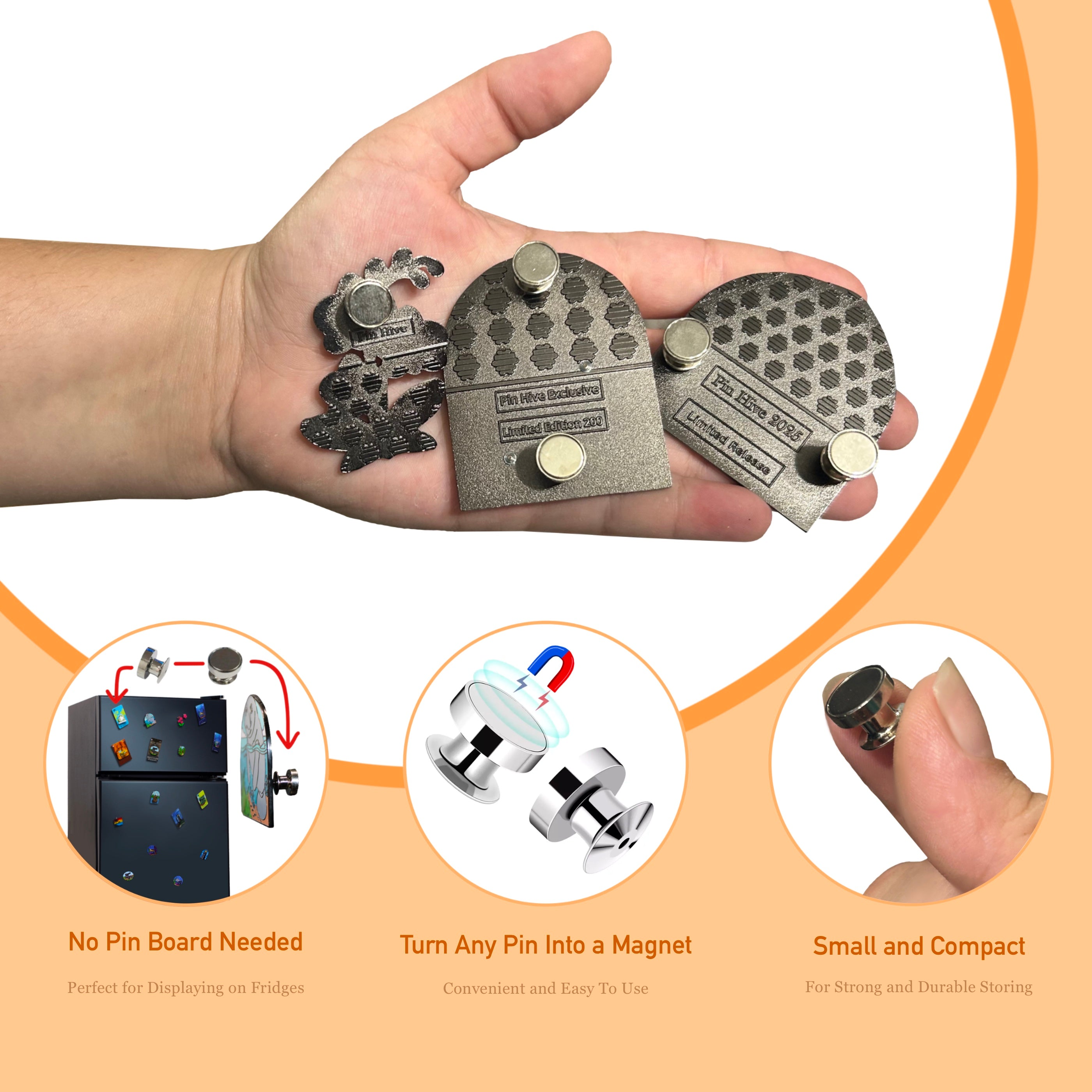 Adaptadores de pasador magnético