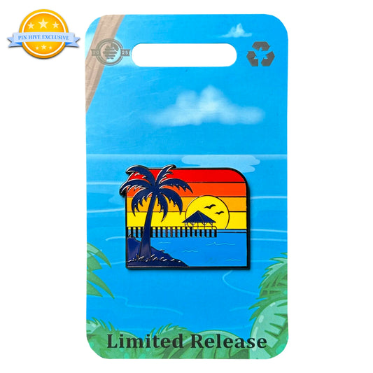2025 - Sunset at the Ocean - Florida Keys - LR Pin - Pin Hive Exclusive