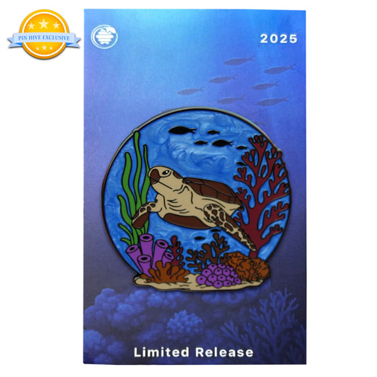 2025 - Green Sea Turtle - Ocean Creatures Series - LR Pin - Pin Hive Exclusive