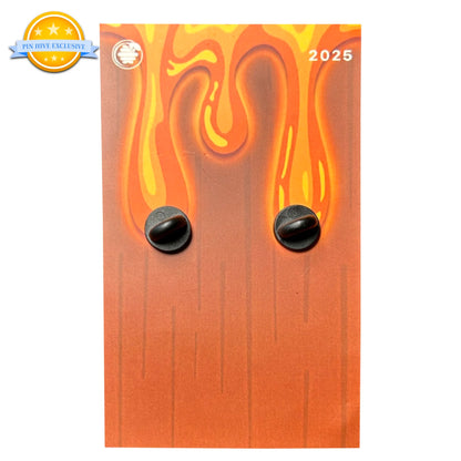 2025 - Everything Is Fine - Bee Sipping Tea In Fire Pin - Pin Hive Exclusive