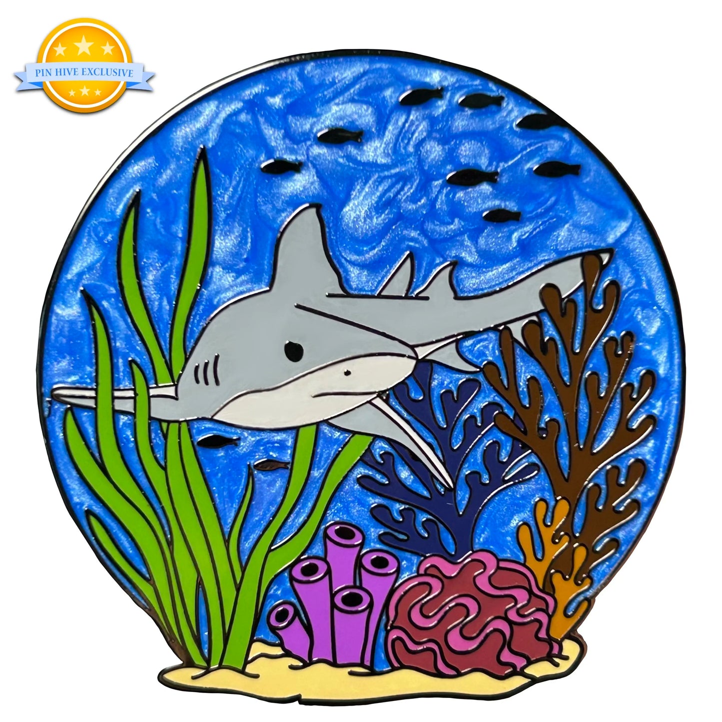 2025 - Bull Shark - Ocean Creatures Series - LR Pin - Pin Hive Exclusive