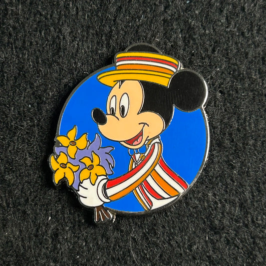 2014 - Mickey Mouse with Flowers - Mary Poppins - Disney Pin