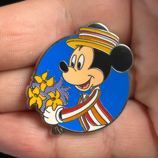 2014 - Mickey Mouse with Flowers - Mary Poppins - Disney Pin