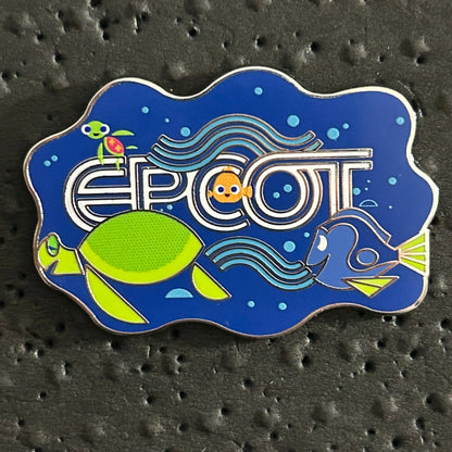 2025 - Crush, Nemo, Dory and Squirt - Pixar - Finding Nemo - EPCOT - Disney Pin