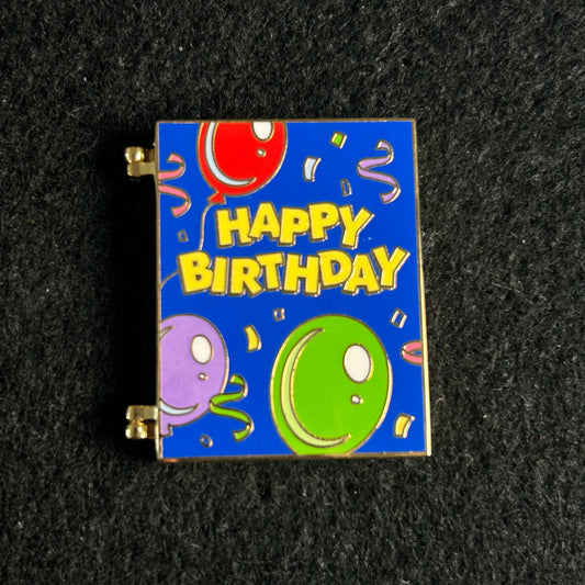 2003 - Mickey, Donald and Goofy - Happy Birthday - Card - With Card - Disney Pin