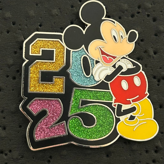 2025 - Mickey Mouse - Glitter - Dated Disney Pin