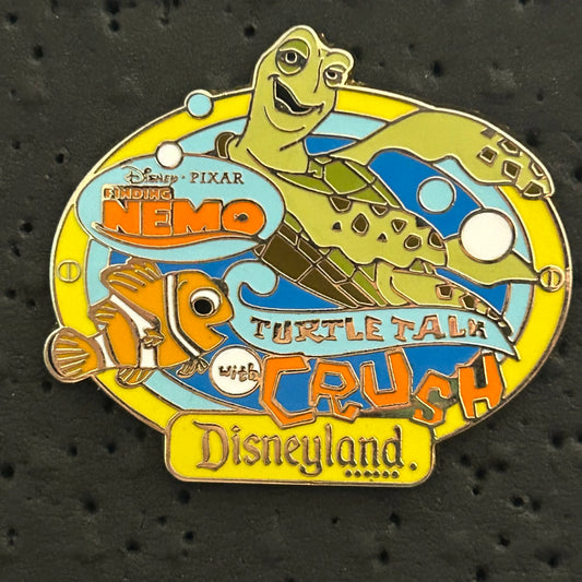 2008 - Crush and Marlin - Turtle Talk With Crush - Finding Nemo - Pixar - DLR - Disney Pin