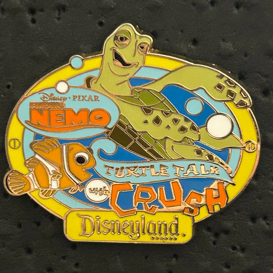 2008 - Crush and Marlin - Turtle Talk With Crush - Finding Nemo - Pixar - DLR - Disney Pin
