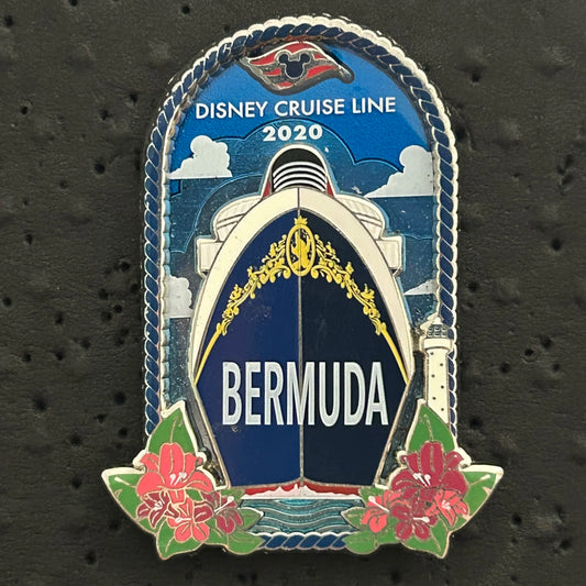 2020 - Bermuda - Disney Cruise Line - LE 500 - Disney Pin on Pin