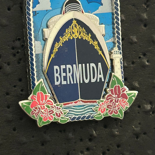 2020 - Bermuda - Disney Cruise Line - LE 500 - Disney Pin on Pin