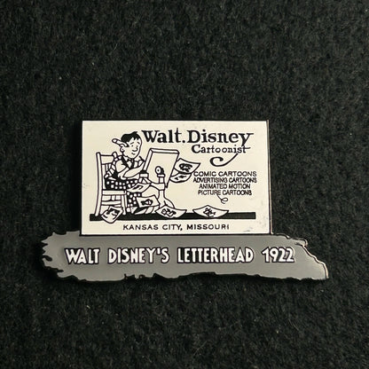 2001 - Walt Disney Cartoonist - Letterhead - LE 1,494 out of 5,000 - Disney Pin