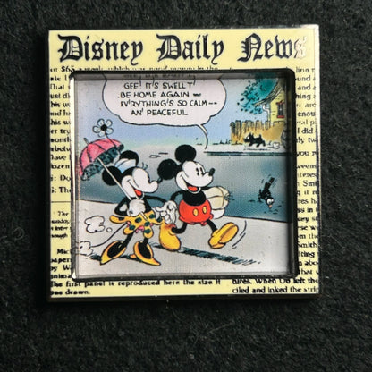 2001 - Mickey and Minnie Mouse - Disney Daily News - Disney Pin