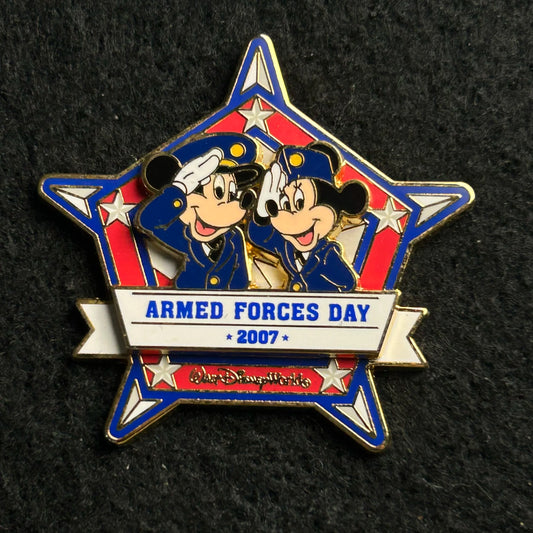 2007 - Mickey and Minnie Mouse - Armed Forces Day - WDW - LE 2,000 - Disney Pin