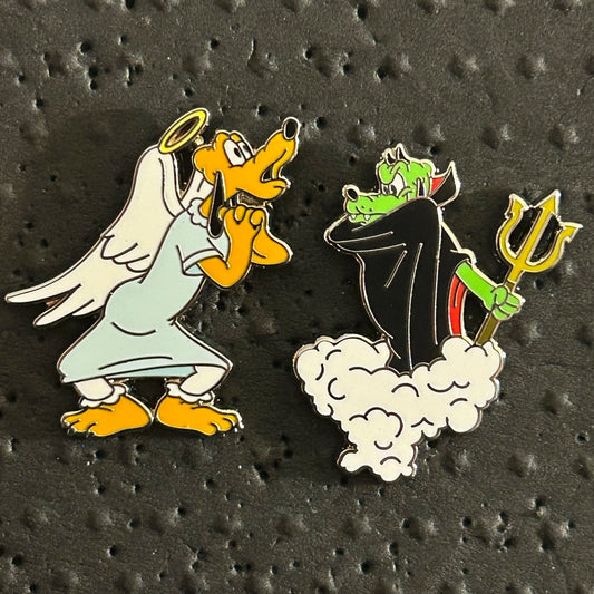 FULL SET - 2024 - Angel vs Devil Pluto - Disney Pins