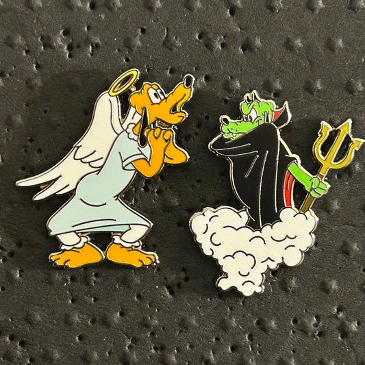 FULL SET - 2024 - Angel vs Devil Pluto - Disney Pins