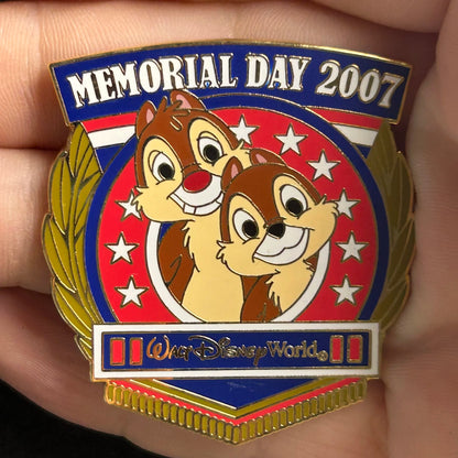 2007 - Chip and Dale - Memorial Day - WDW - LE 2,000 - Disney Pin