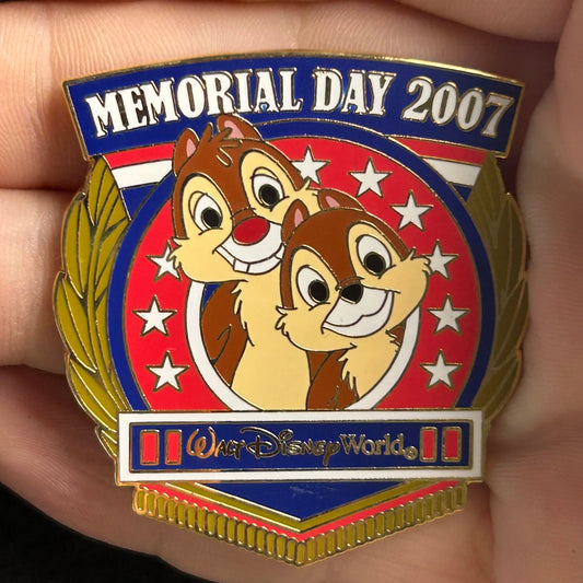 2007 - Chip and Dale - Memorial Day - WDW - LE 2,000 - Disney Pin