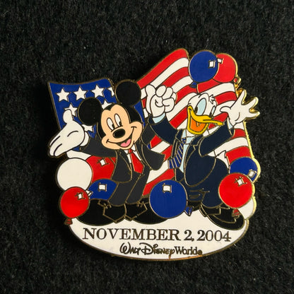 2004 - Mickey and Donald - Election Day - LE 2,000 - Disney Pin