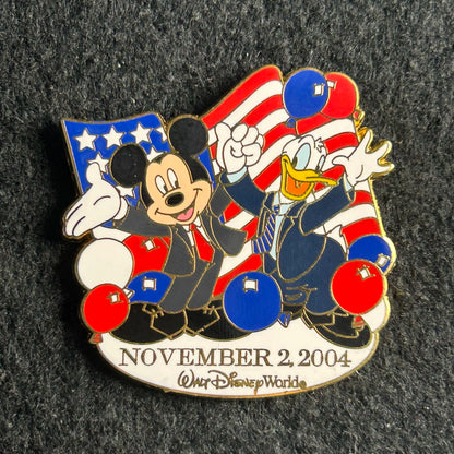 2004 - Mickey and Donald - Election Day - LE 2,000 - Disney Pin