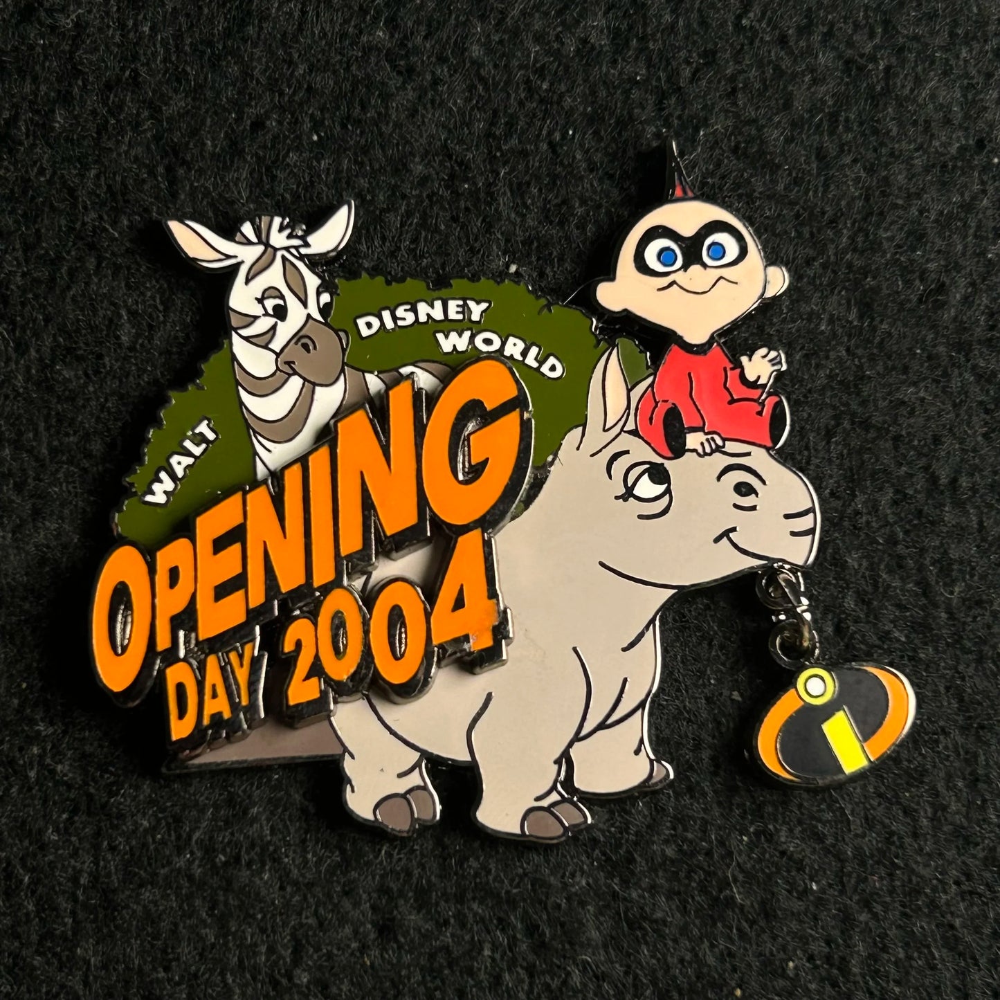 2004 - Jack Jack, Elephant, and Rhino - WDW - Opening Day - LE 3,000 - Disney Pin