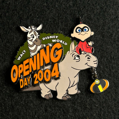 2004 - Jack Jack, Elephant, and Rhino - WDW - Opening Day - LE 3,000 - Disney Pin