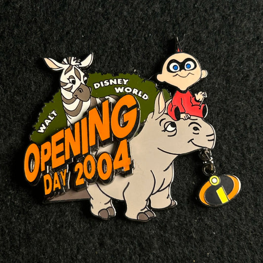2004 - Jack Jack, Elephant, and Rhino - WDW - Opening Day - LE 3,000 - Disney Pin