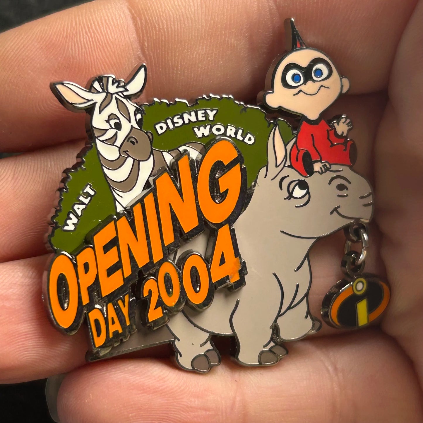2004 - Jack Jack, Elephant, and Rhino - WDW - Opening Day - LE 3,000 - Disney Pin