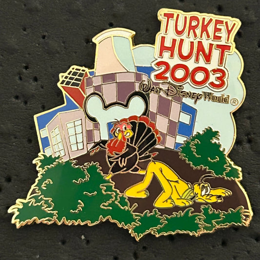 2003 - Pluto - Turkey Hunt - Cast Exclusive - WDW - LE 1,500 - Disney Pin
