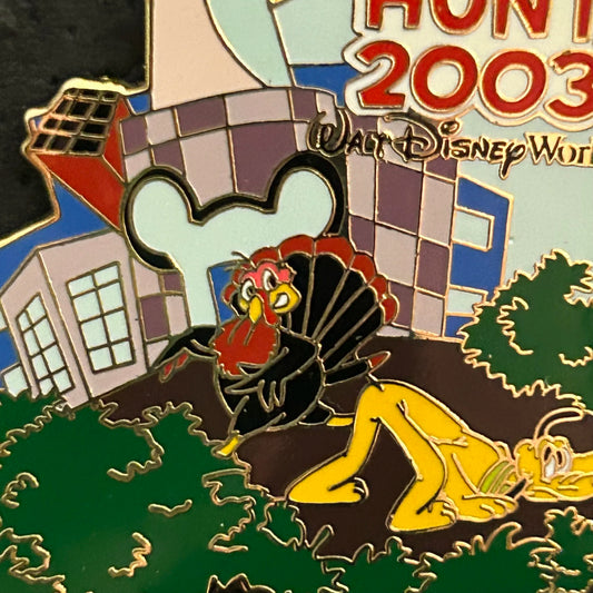 2003 - Pluto - Turkey Hunt - Cast Exclusive - WDW - LE 1,500 - Disney Pin