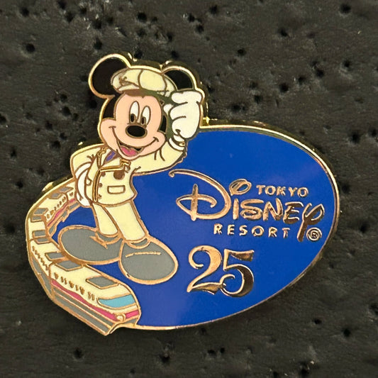 2008 - Mickey Mouse - Monorail - Tokyo Disneyland Resort - 25th Anniversary- Disney Pin