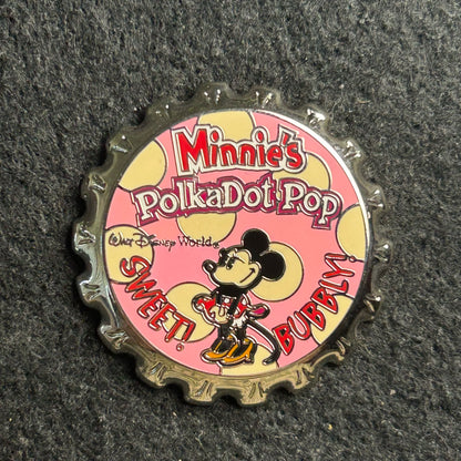 2003 - Minnie Mouse - Polkadot Pop - Bottle Cap - WDW - Disney Pin