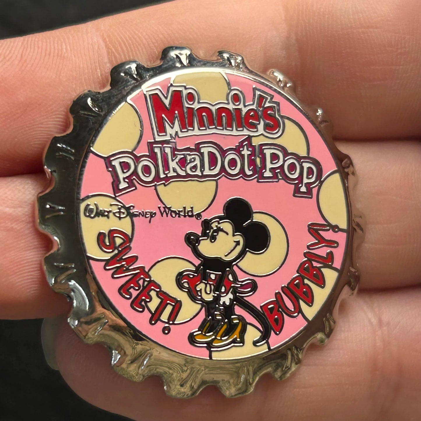2003 - Minnie Mouse - Polkadot Pop - Bottle Cap - WDW - Disney Pin