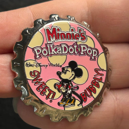 2003 - Minnie Mouse - Polkadot Pop - Bottle Cap - WDW - Disney Pin