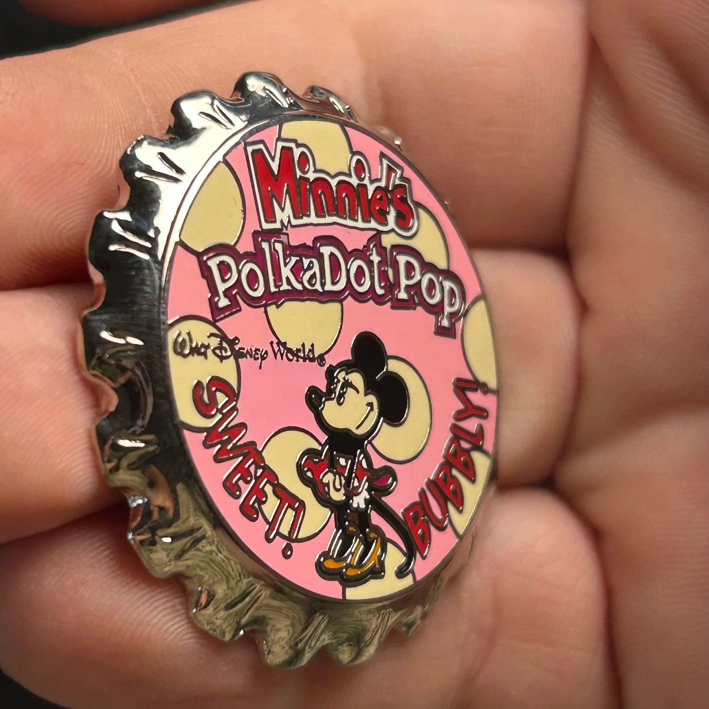 2003 - Minnie Mouse - Polkadot Pop - Bottle Cap - WDW - Disney Pin
