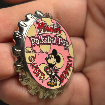 2003 - Minnie Mouse - Polkadot Pop - Bottle Cap - WDW - Disney Pin